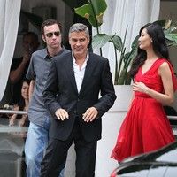 George Clooney on the set of a Mercedes Benz E300 L advert photos | Picture 78296